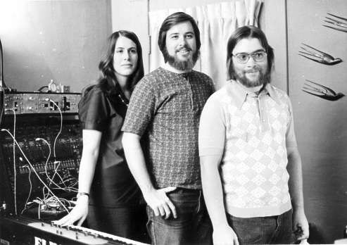 Concrete Rubber Band, 1974. Left to right, Jan Long, Duncan Long, Bobby Rhodes