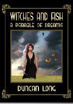 Witch and Fish cover for free ebook and print format fantasy tale with lavish illustrations by Duncan Long