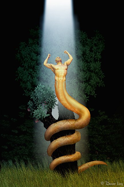 Serpent's Curse - magazine illustration by magazine illustrator Duncan Long