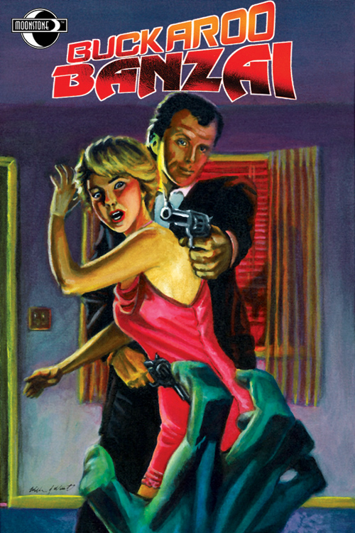 Buckaroo Banzai  graphic novel cover artwork / comic book cover illustration.