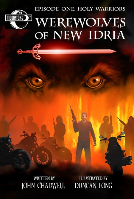 Werewolves of New Idria graphic novel cover artwork and comic book illustration.