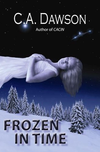 Frozen In Time Kindle Book Cover Illustration created by illustrator Duncan Long.