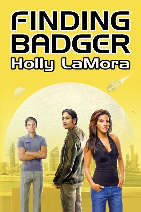 LaMora FindingBadger book cover illustration and graphic design artwork by Duncan Long