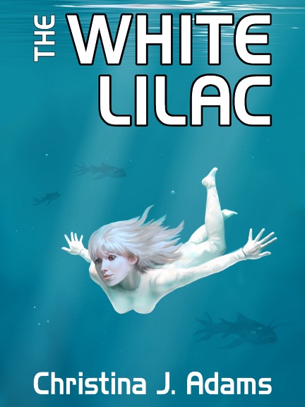 Christina Adams White Lilac cover layout and illustration