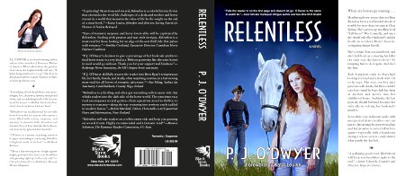 Relentless book cover dust jacket artwork