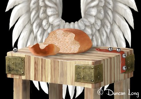 Broken Bread with sleigh bells to the side.