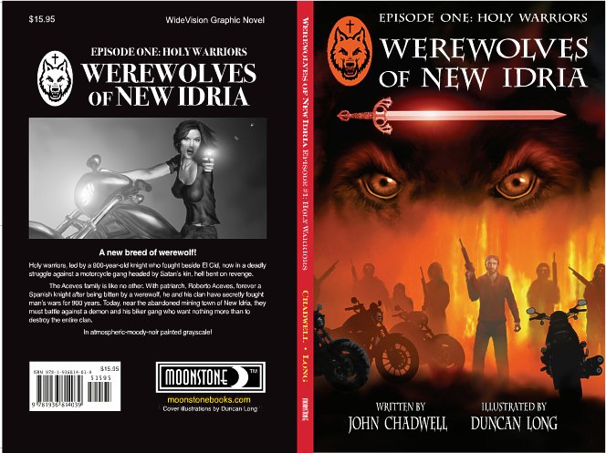 Werewolf book cover illustrator Duncan Long