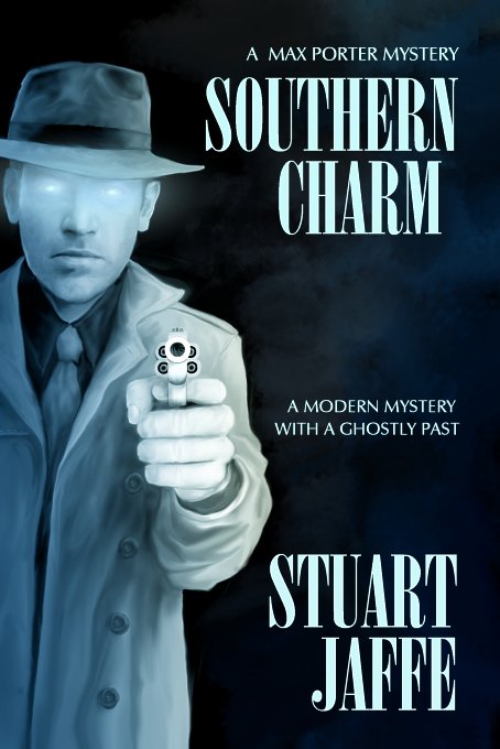 Stuart Jaffe Soutern Charm mystery book cover illustration by artist Duncan Long