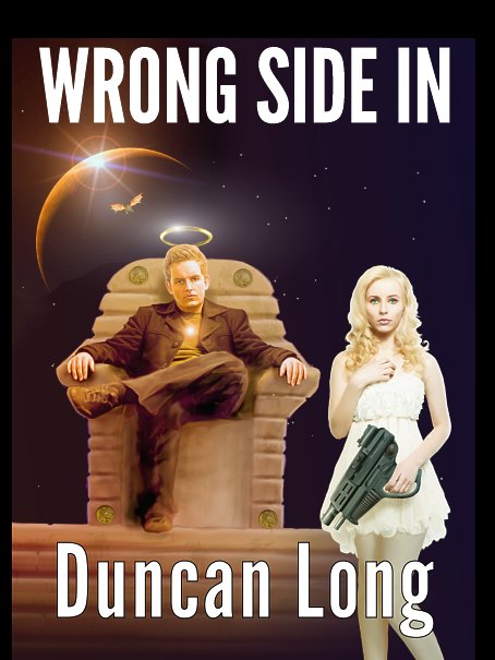 Toned down science fiction novel cover offered for free Kindle ebook