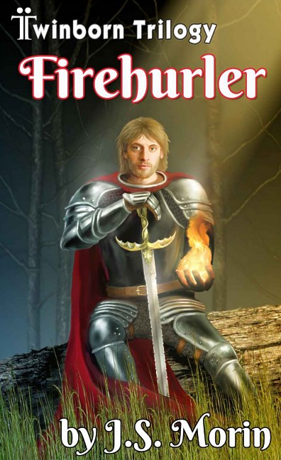 Firehurler fantasy book cover art and lettering 