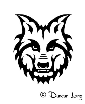 Wolf Tattoo spine detail icon