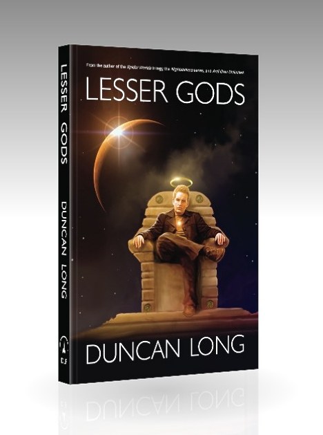 Front cover of Lesser Gods science fiction novel