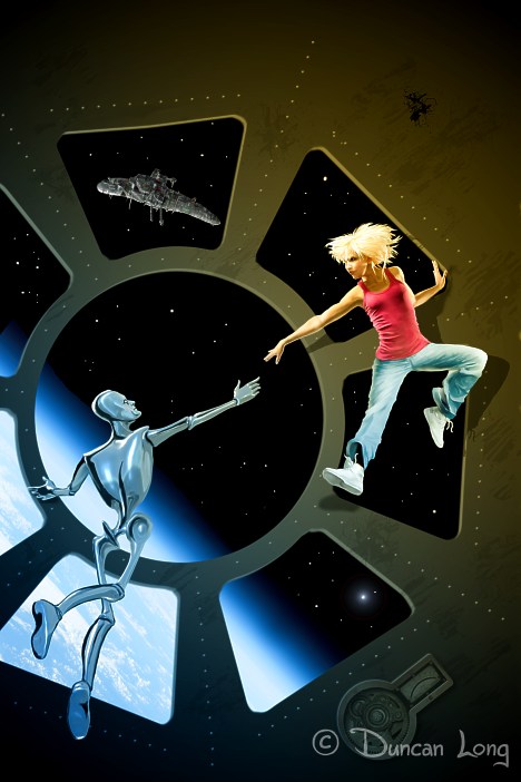 Ballet In Micro G - science fiction book cover picture