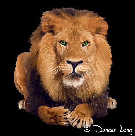 Lion Around - Cover illustration for Jeremy Turner's Animal Tales