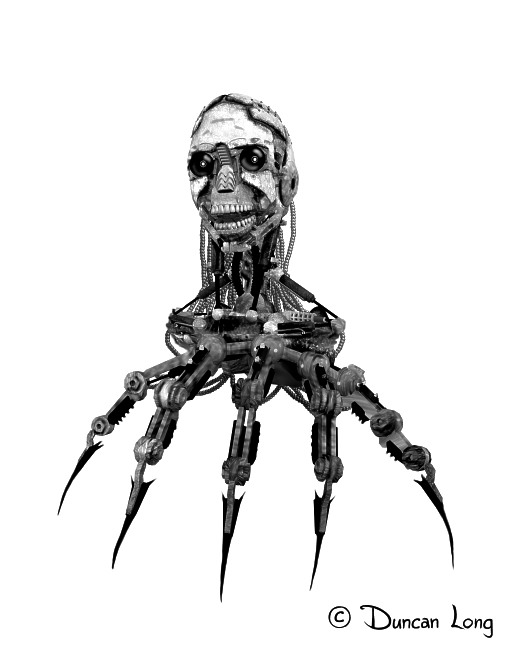 Xenogenesis book illustration Robotic Monster