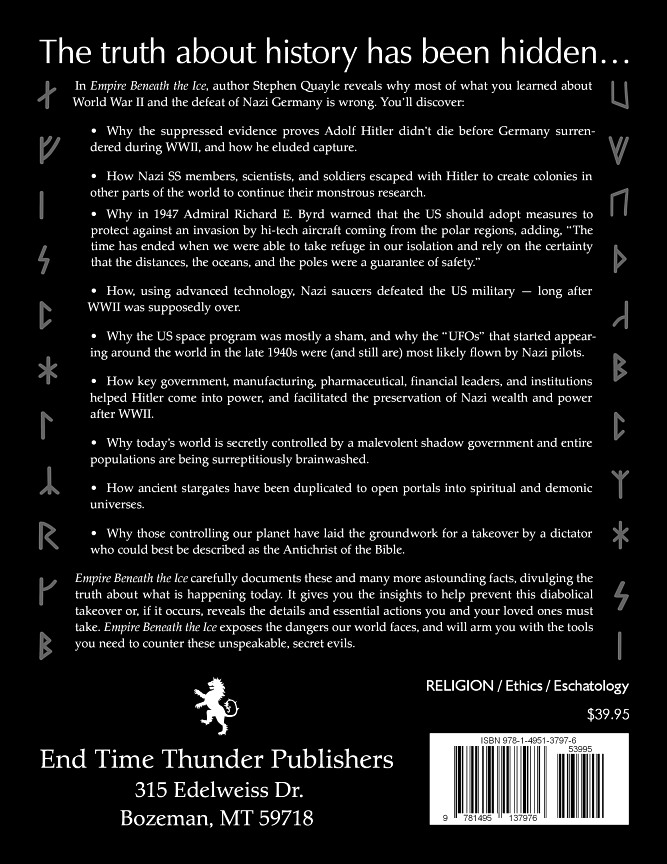 Back cover artwork and layout