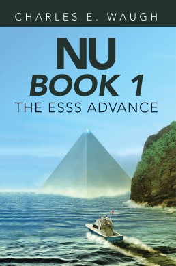 Book cover art and layout for science fiction novel Nu