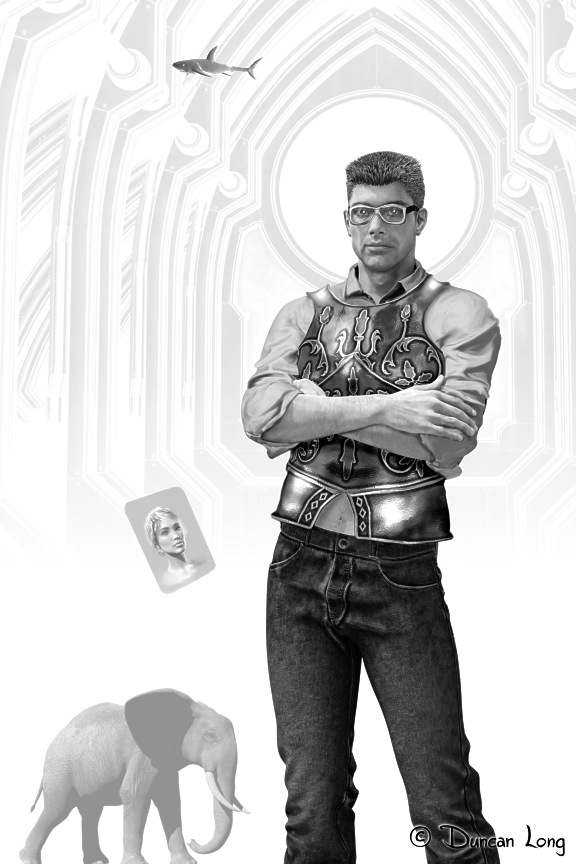 Bob the Hipster black and white illustration for a magazine