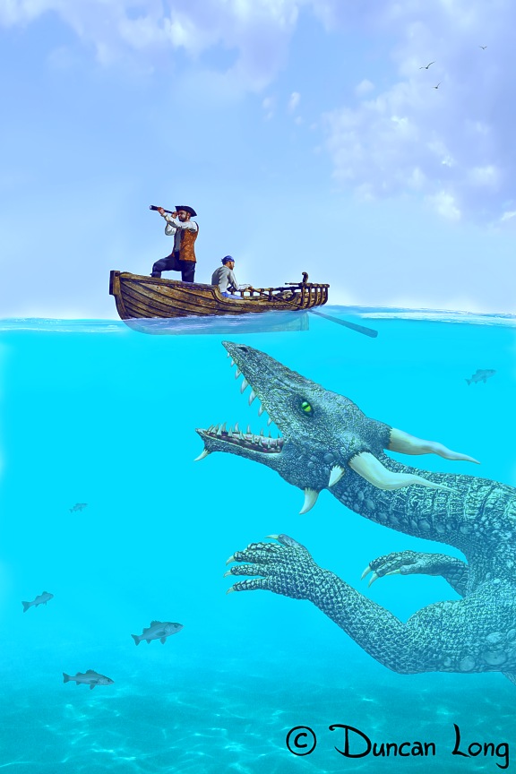 Sea Serpent Saga - dragon illustration by artist Duncan Long