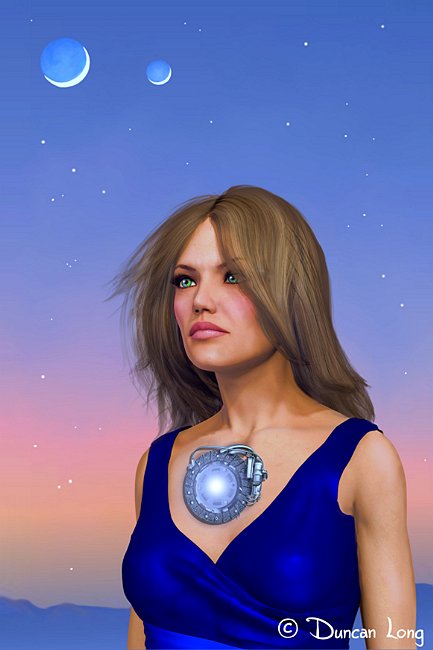 Hanna's Heart-001 science fiction book cover artwork