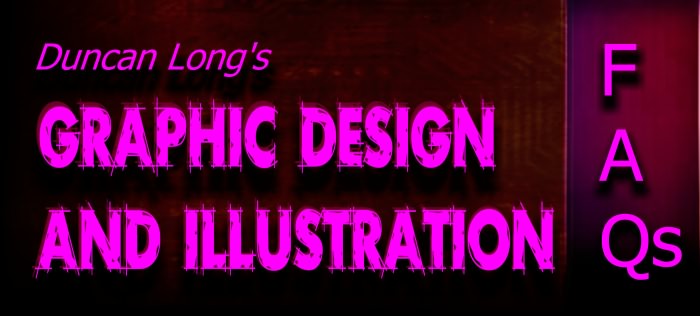 title illustration for Duncan Long's outsider artist, graphic designer, and book cover illustrator page about his artwork, illustrations for book covers, and CD cover artwork.><p> <FONT FACE=