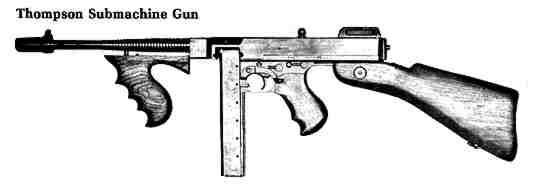 Thompson Tommy Gun submachine gun